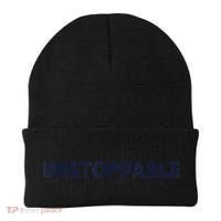 Motivational Saying Unstoppable Beanie thumb 0