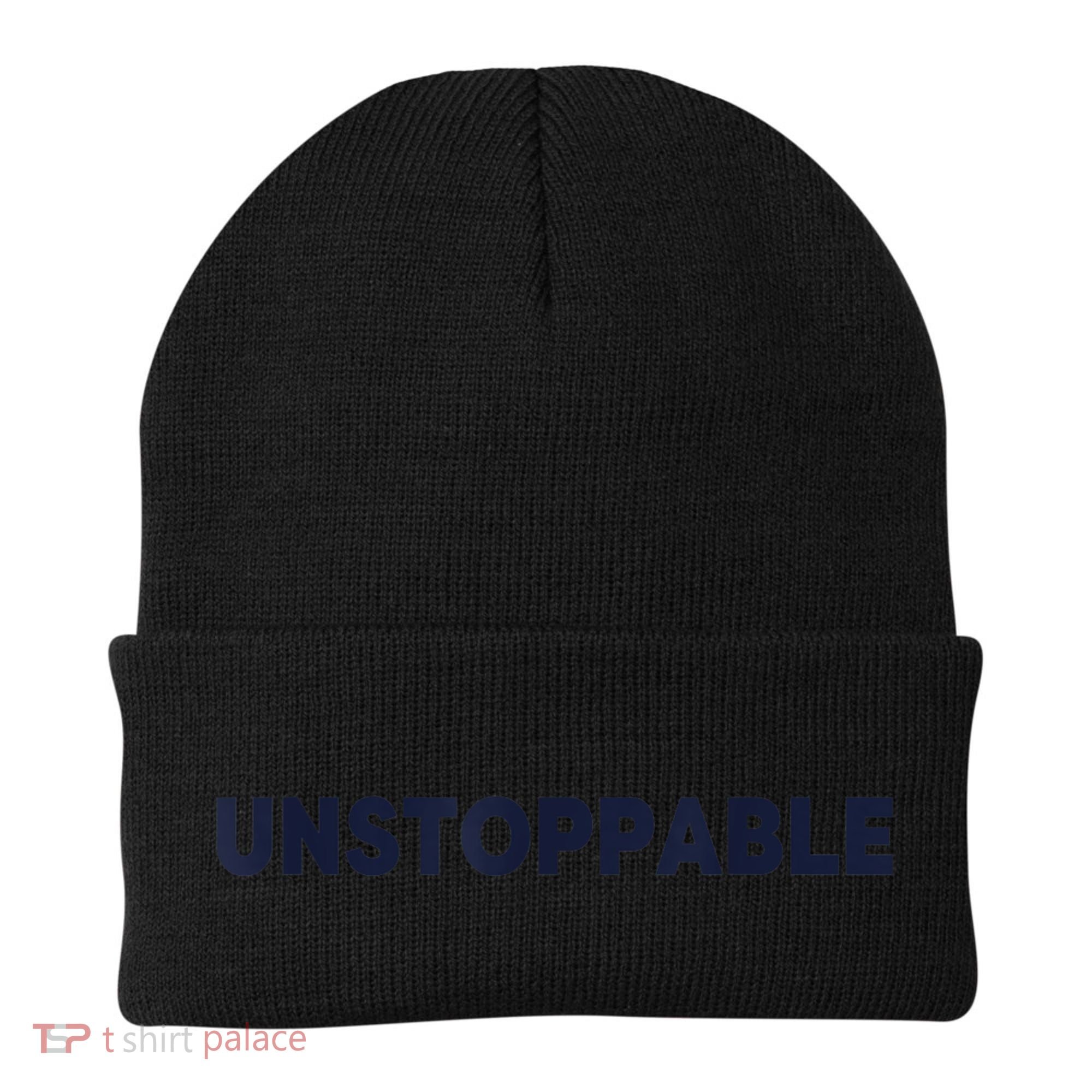 Motivational Saying Unstoppable Beanie