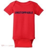 Motivational Saying Unstoppable Baby Bodysuit thumb 0