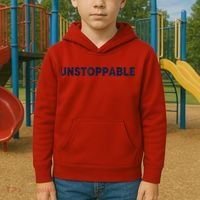 Motivational Saying Unstoppable Kids Hoodie thumb 2