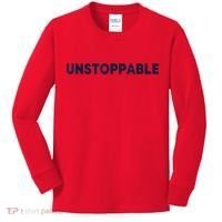 Motivational Saying Unstoppable Kids Long Sleeve Shirt thumb 0