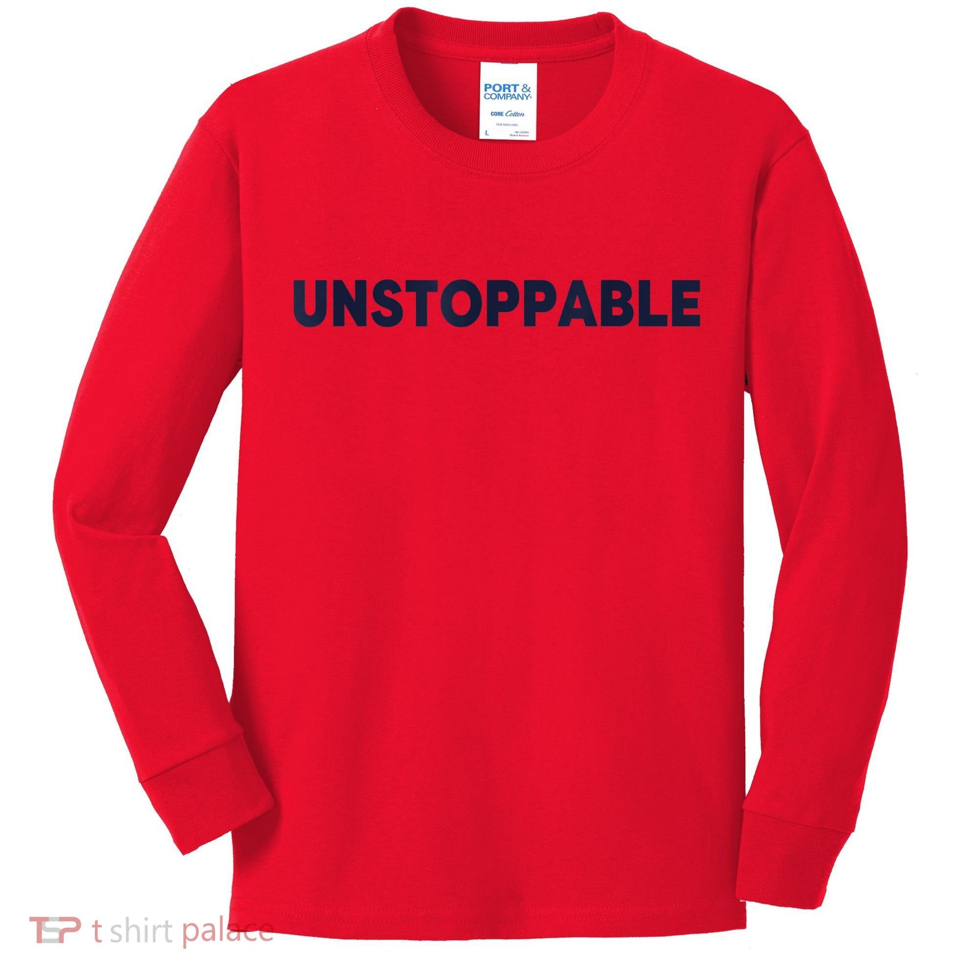 Motivational Saying Unstoppable Kids Long Sleeve Shirt