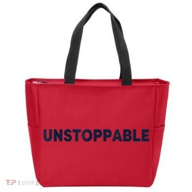 Motivational Saying Unstoppable Tote Bag