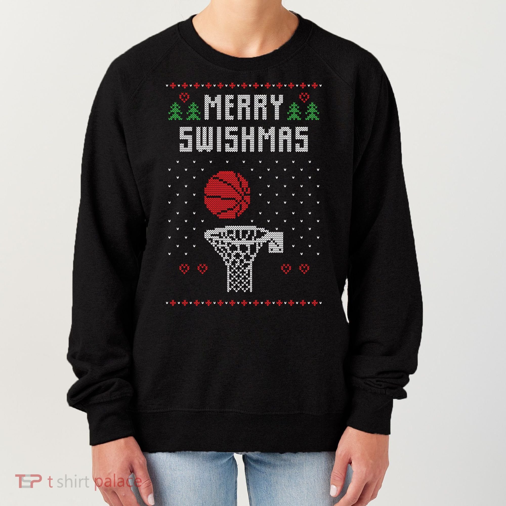 Merry Swishmas Ugly Christmas Women's Sweatshirt