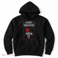 Merry Swishmas Ugly Christmas Hoodie thumb 0