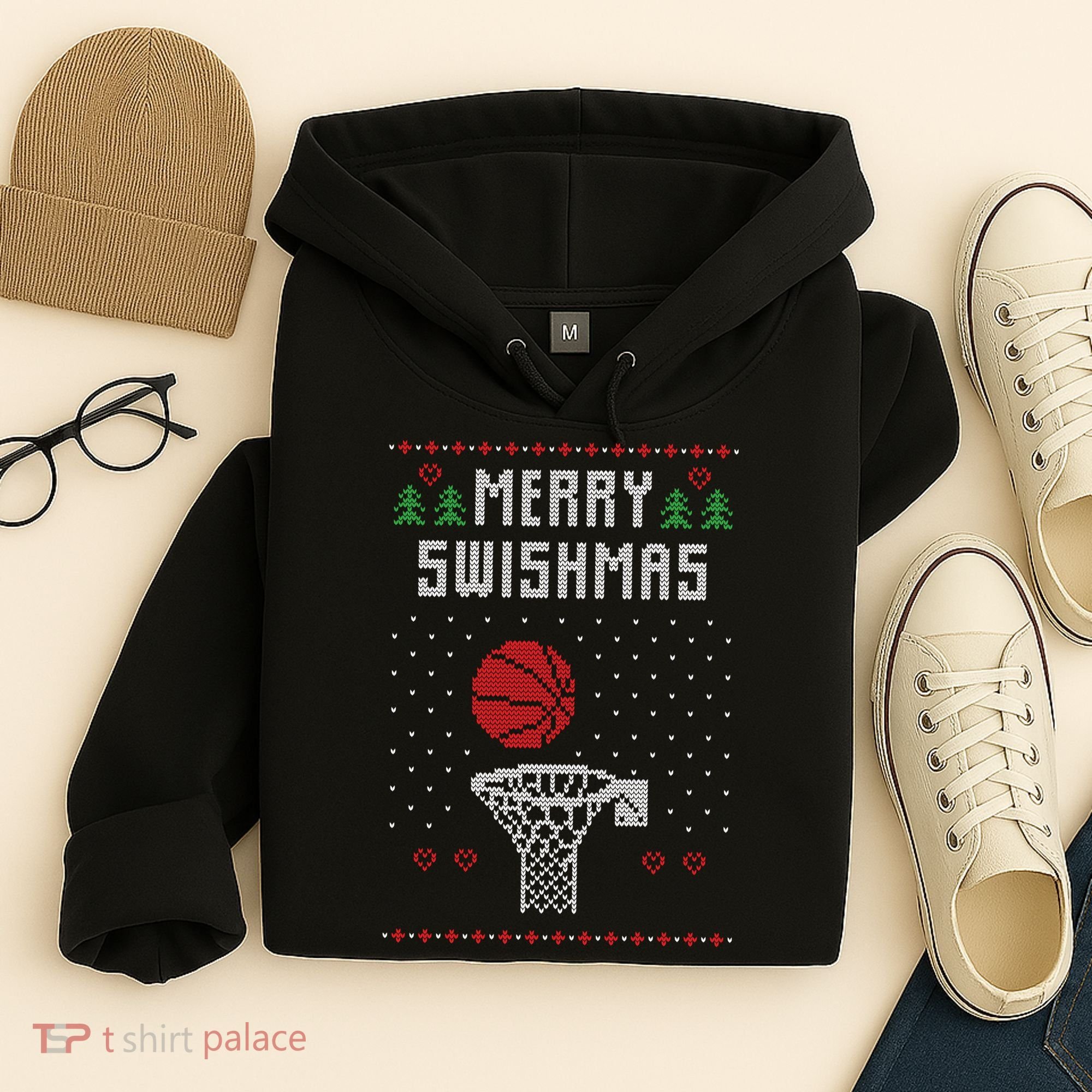 Merry Swishmas Ugly Christmas Hoodie