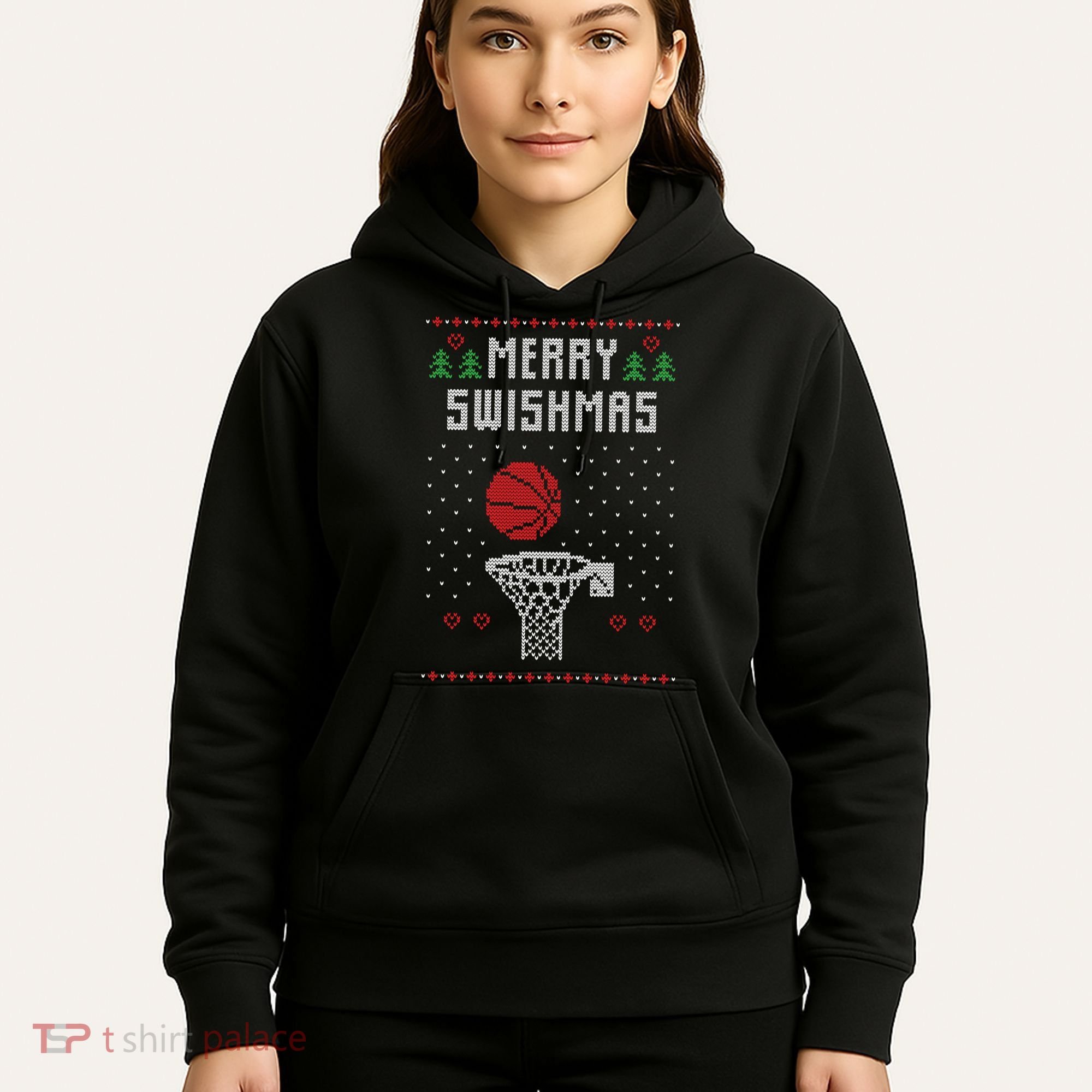 Merry Swishmas Ugly Christmas Hoodie