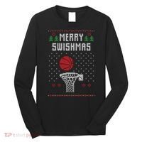 Merry Swishmas Ugly Christmas Long Sleeve Shirt thumb 0