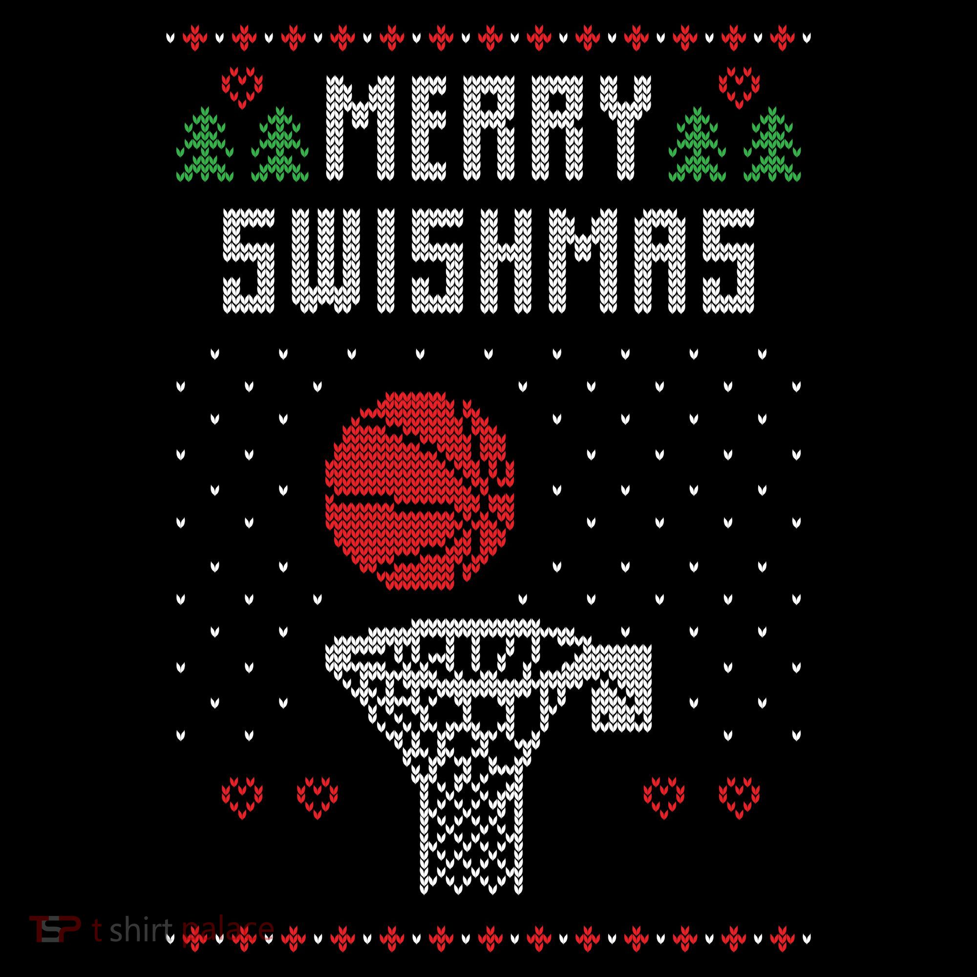 Merry Swishmas Ugly Christmas Long Sleeve Shirt