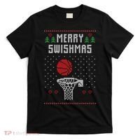 Merry Swishmas Ugly Christmas T-Shirt thumb 0