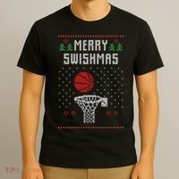 Merry Swishmas Ugly Christmas T-Shirt thumb 3
