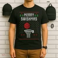 Merry Swishmas Ugly Christmas T-Shirt thumb 6