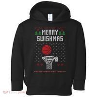 Merry Swishmas Ugly Christmas Toddler Hoodie thumb 0