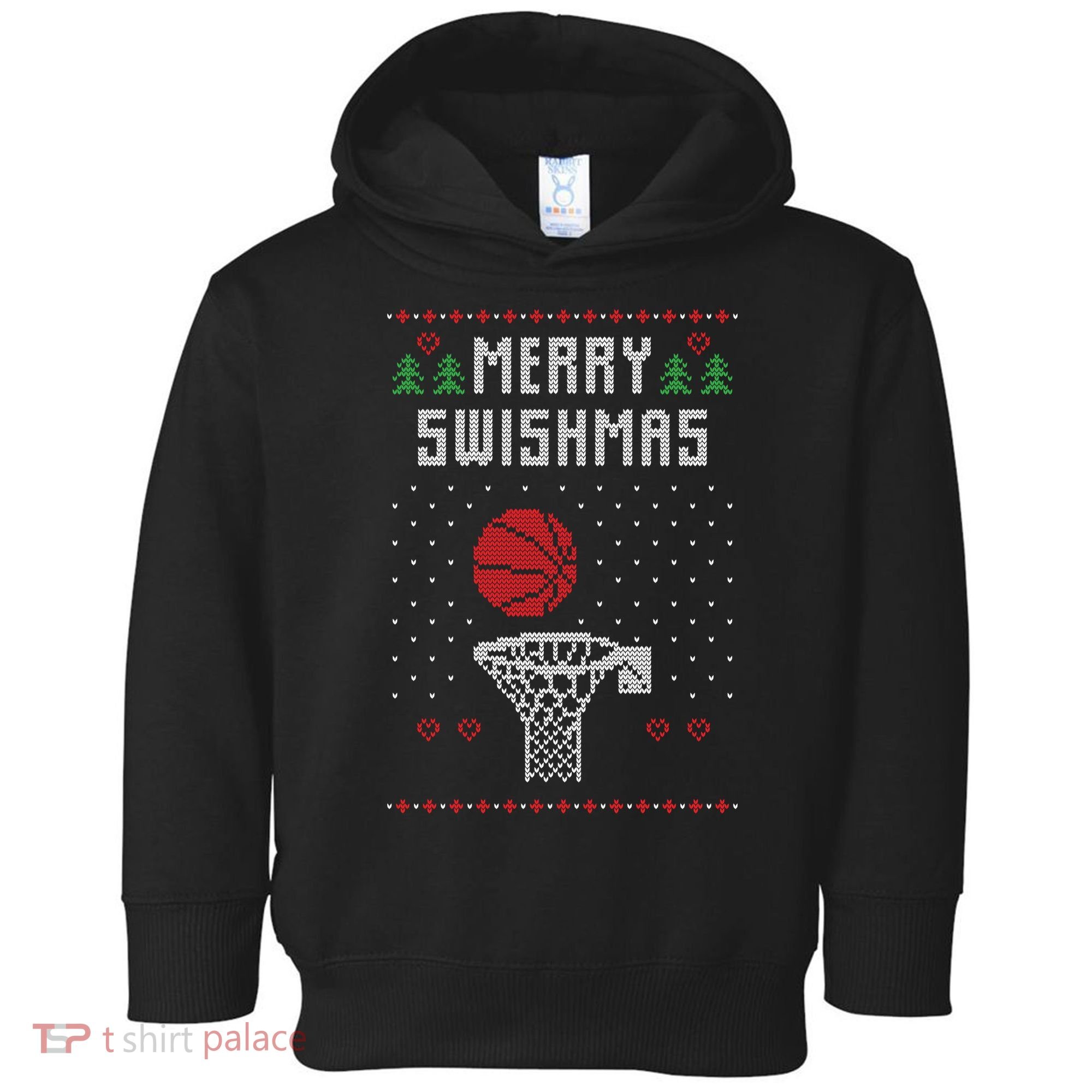 Merry Swishmas Ugly Christmas Toddler Hoodie