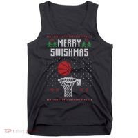 Merry Swishmas Ugly Christmas Tank Top thumb 0