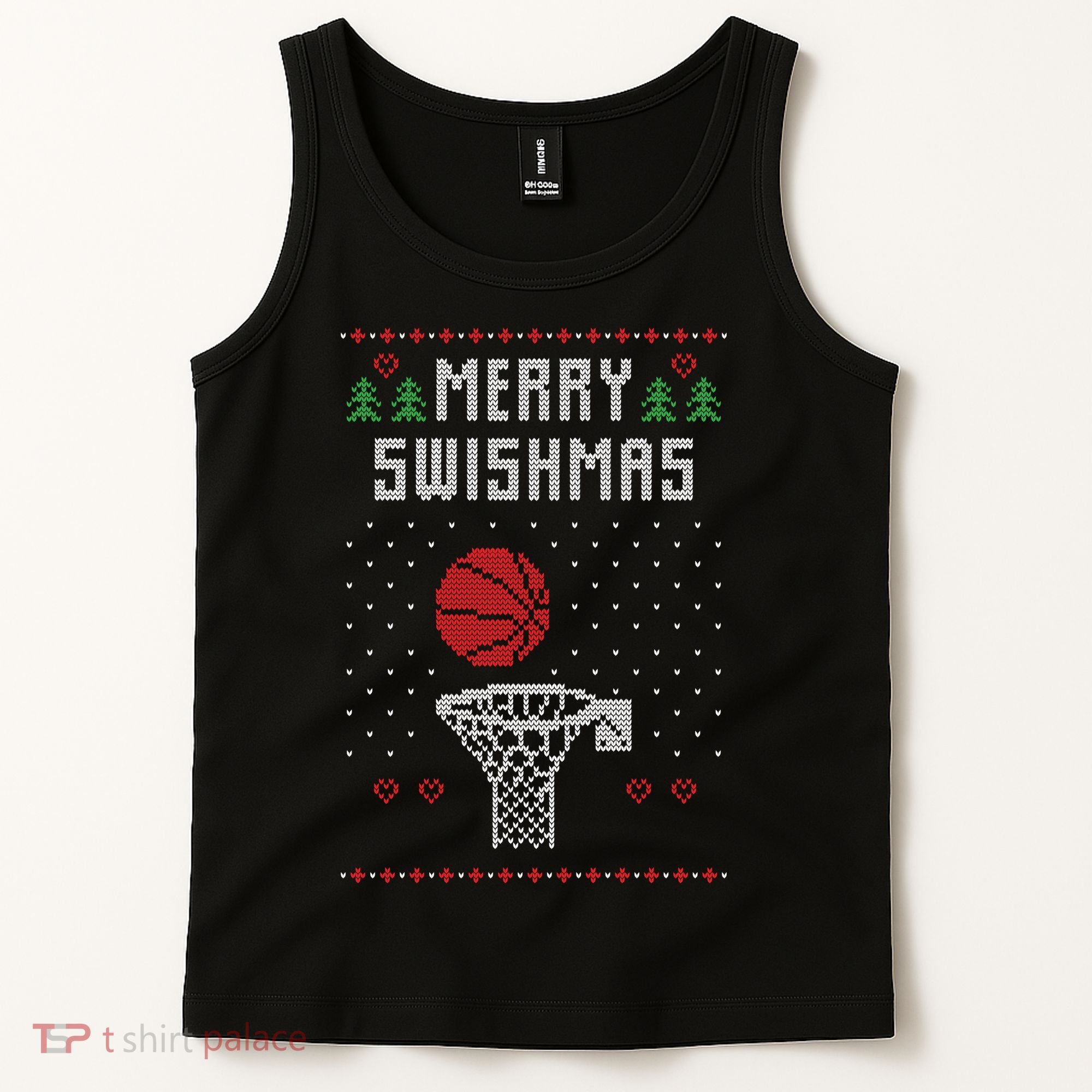 Merry Swishmas Ugly Christmas Tank Top