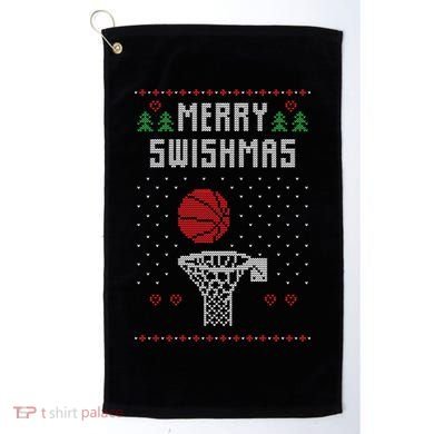 Merry Swishmas Ugly Christmas Golf Towel