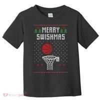 Merry Swishmas Ugly Christmas Toddler T-Shirt thumb 0