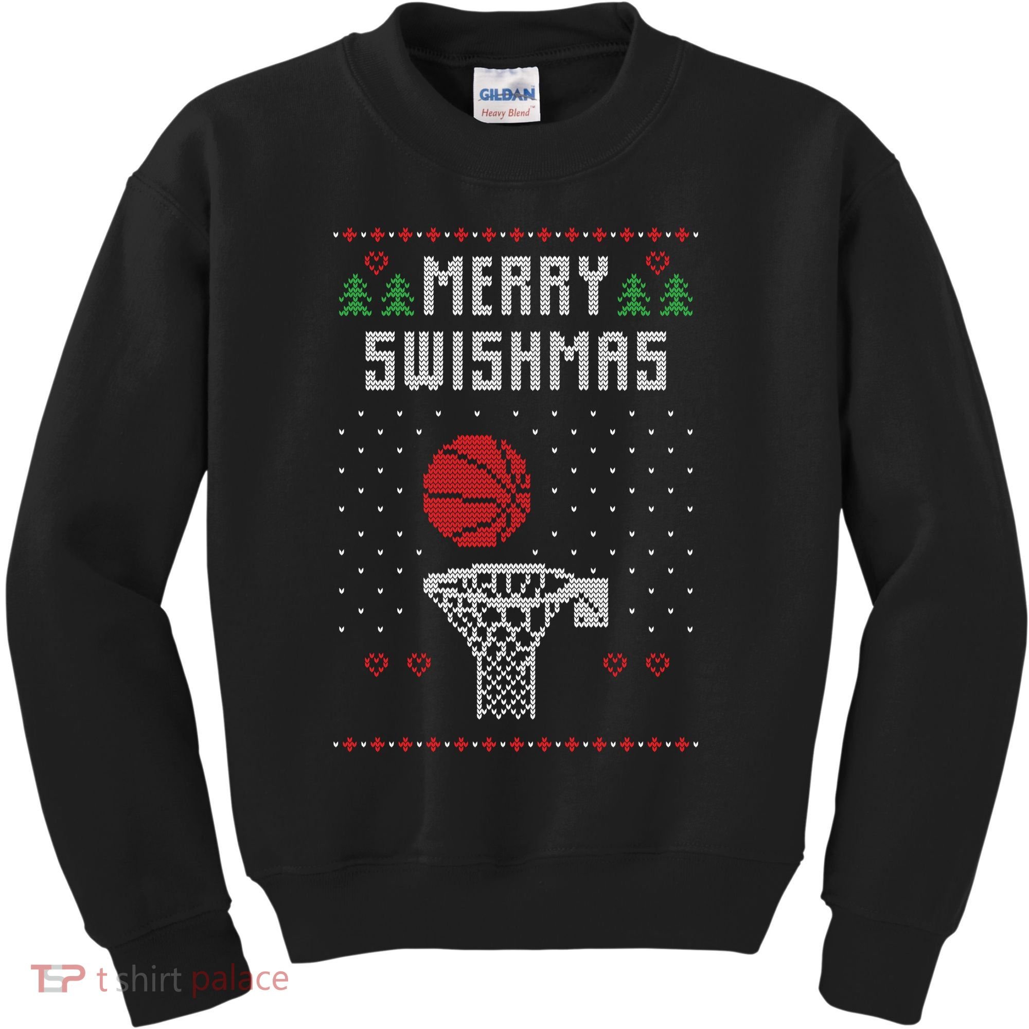 Merry Swishmas Ugly Christmas Kids Sweatshirt