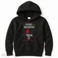 Merry Swishmas Ugly Christmas Kids Hoodie thumb 0