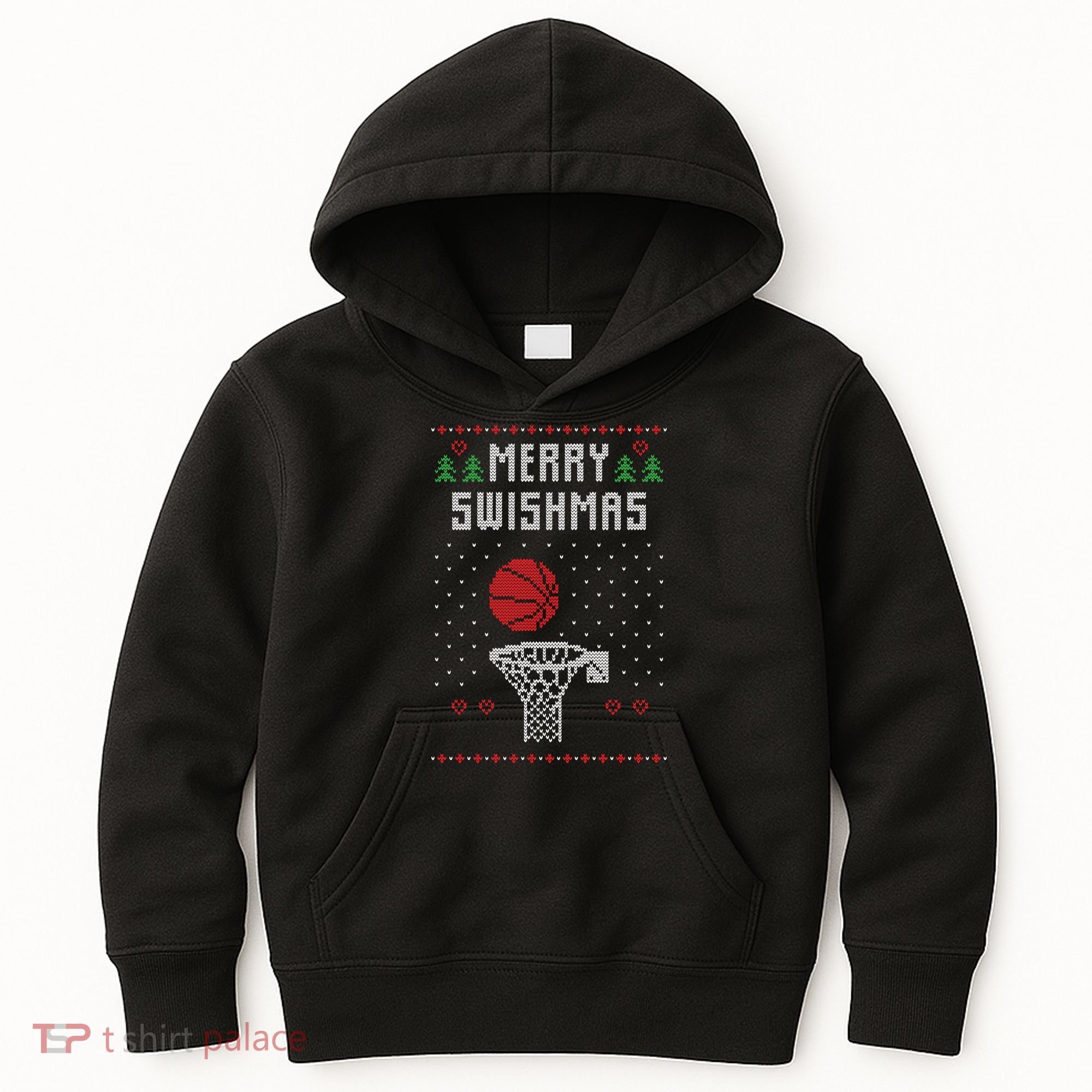 Merry Swishmas Ugly Christmas Kids Hoodie