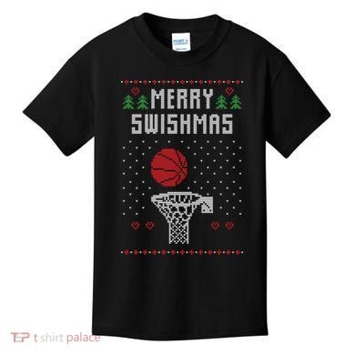 Merry Swishmas Ugly Christmas Kids T-Shirt