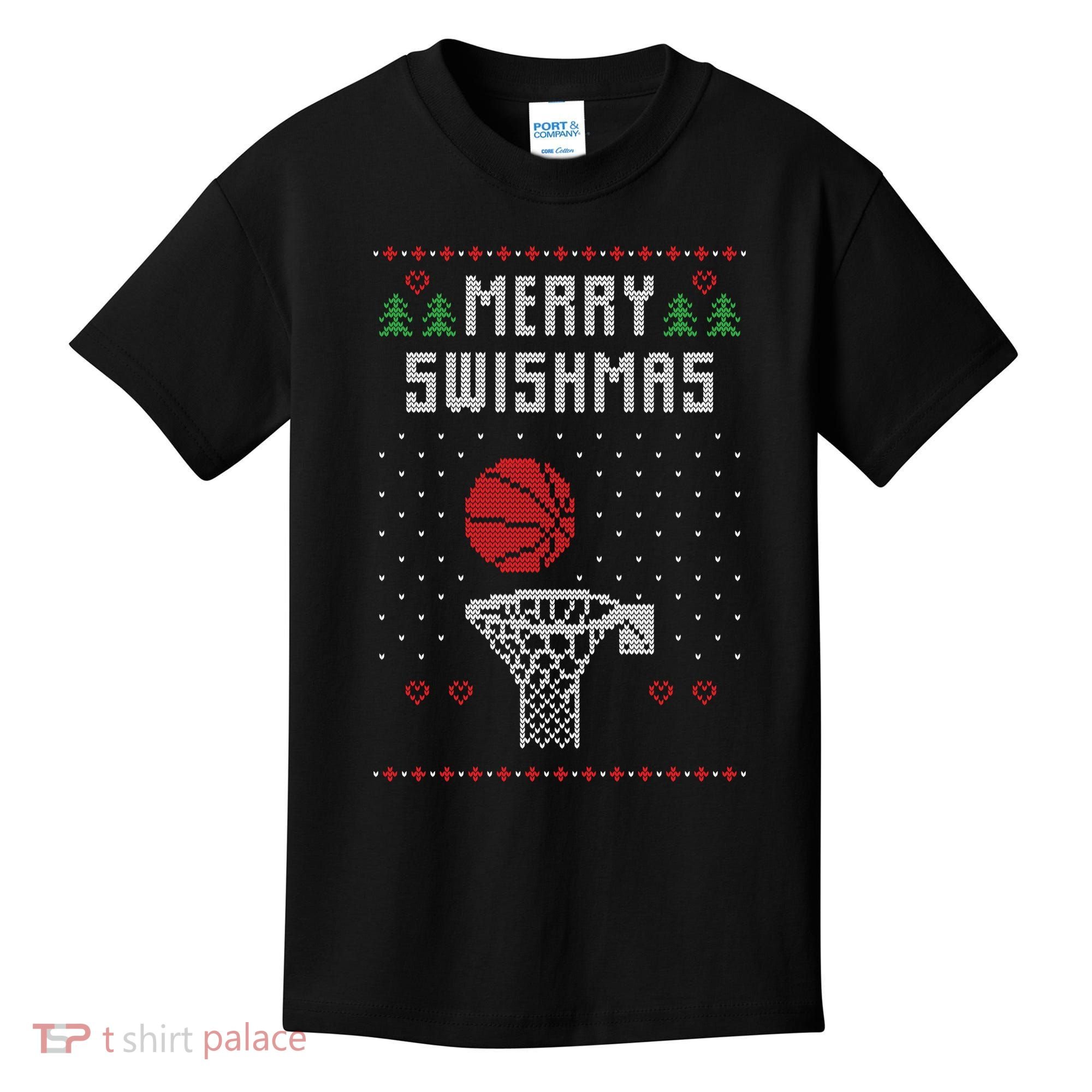 Merry Swishmas Ugly Christmas Kids T-Shirt