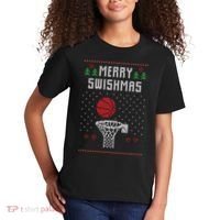 Merry Swishmas Ugly Christmas Kids T-Shirt thumb 2