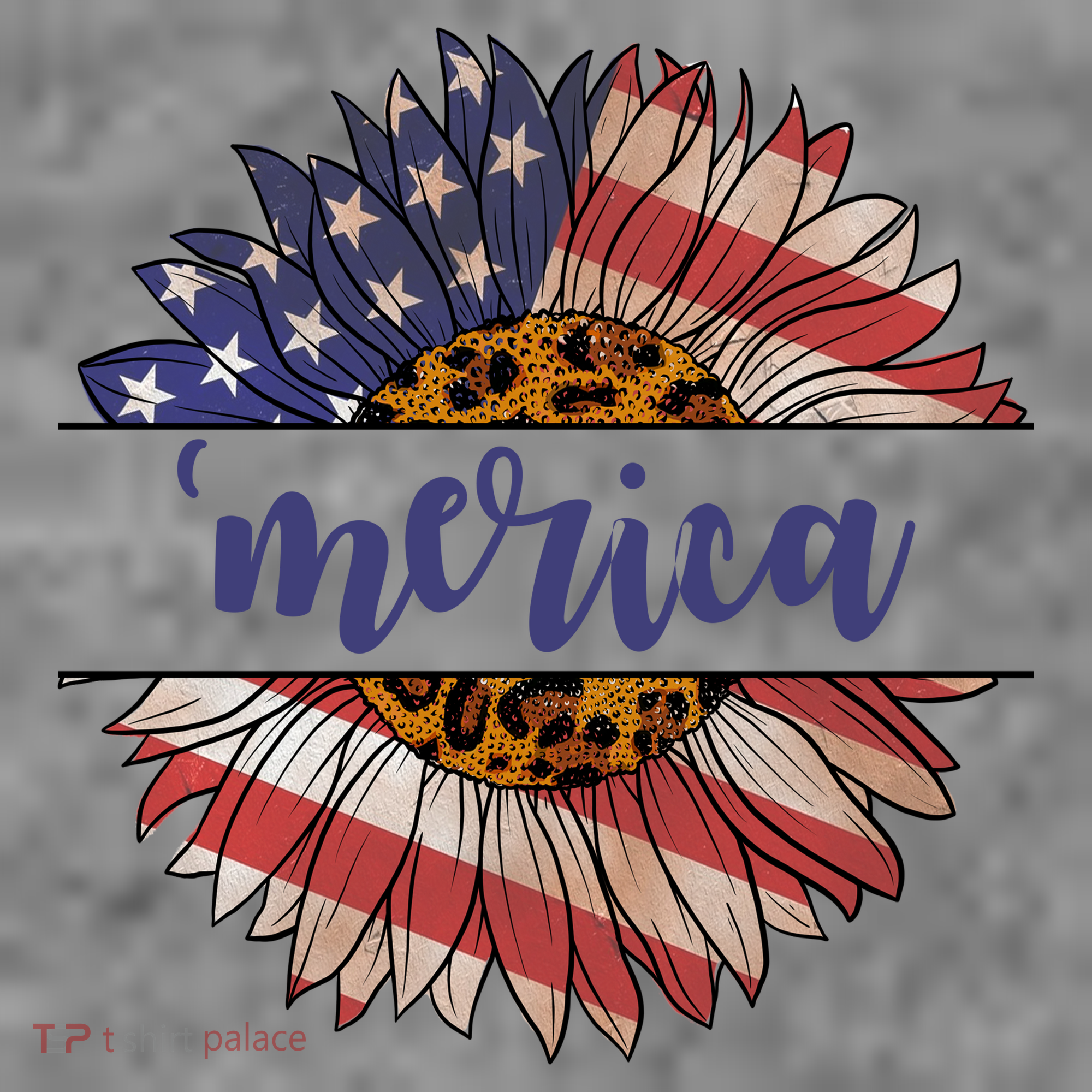 Merica Sunflower USA Vintage T-Shirt