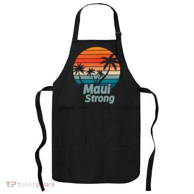 Maui Strong Vintage Sunset Wildfire Apron