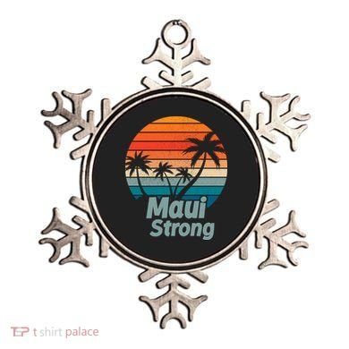 Maui Strong Vintage Sunset Wildfire Ornament