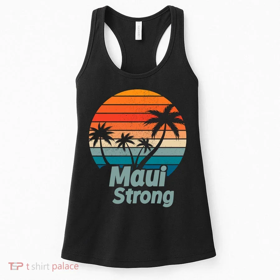 Maui Strong Vintage Sunset Wildfire Women's Tank Top