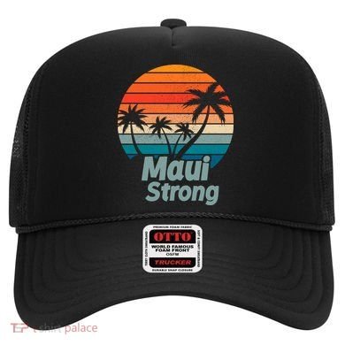 Maui Strong Vintage Sunset Wildfire Hat