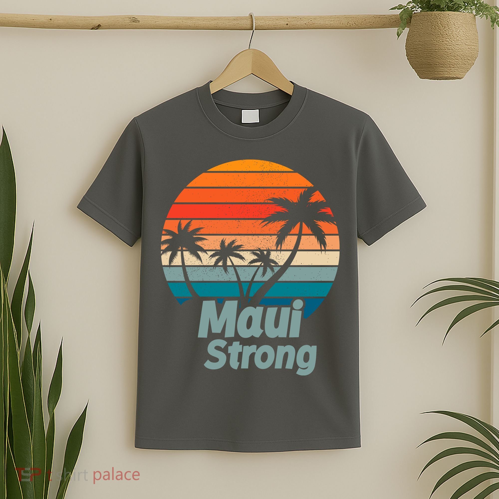 Maui Strong Vintage Sunset Wildfire T-Shirt