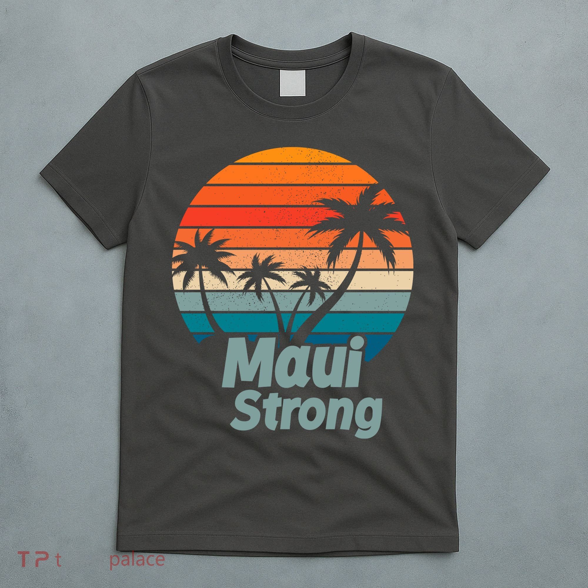 Maui Strong Vintage Sunset Wildfire T-Shirt