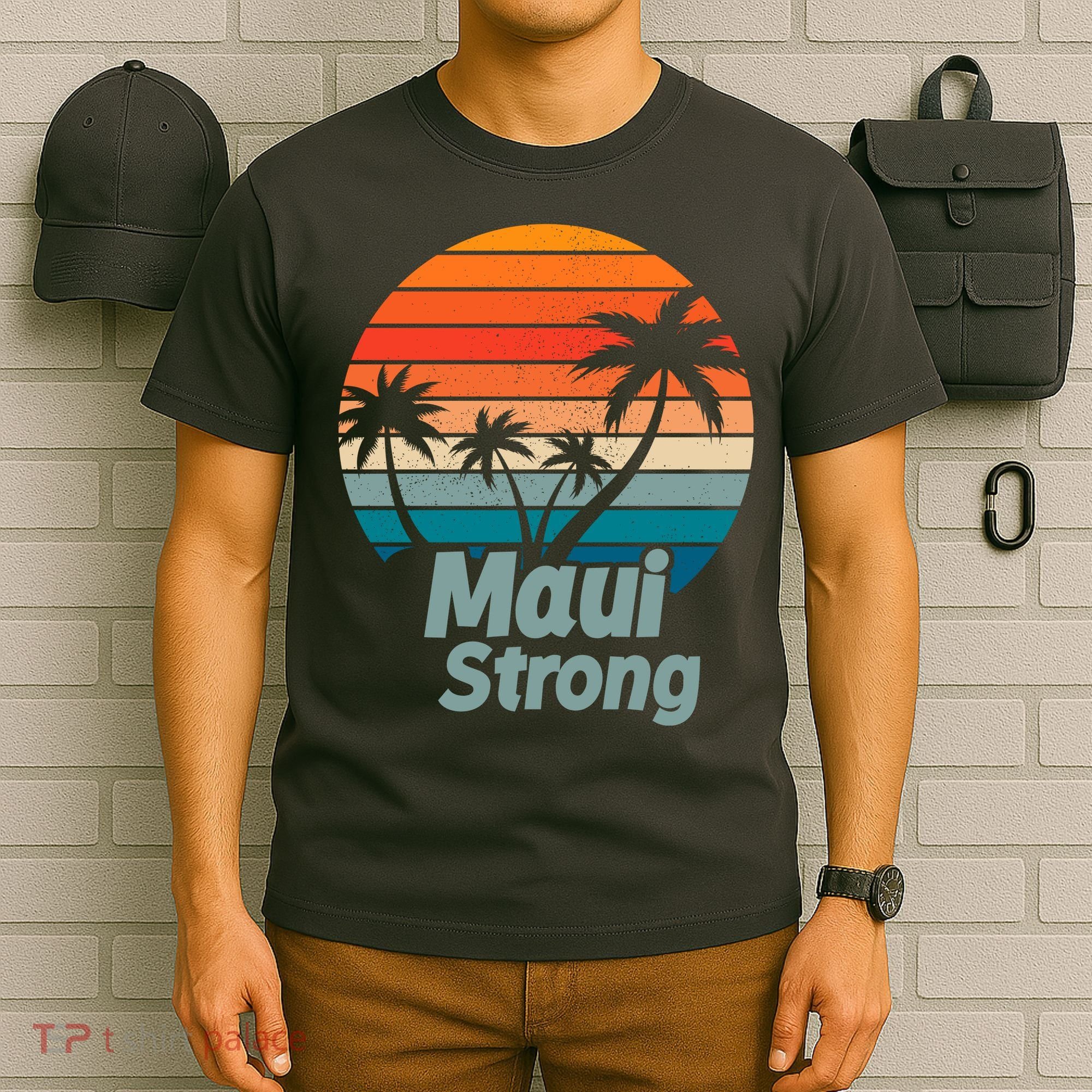 Maui Strong Vintage Sunset Wildfire T-Shirt