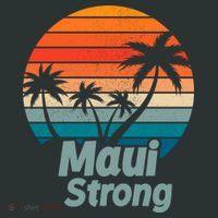 Maui Strong Vintage Sunset Wildfire T-Shirt thumb 7