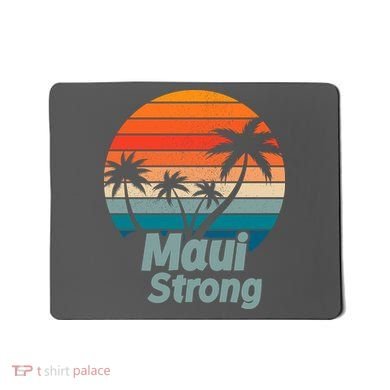 Maui Strong Vintage Sunset Wildfire Mousepad