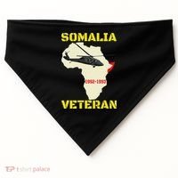 Mogadishu Somalia Veteran Operation Restore Hope War Veteran USA-Made Doggie Bandana thumb 0