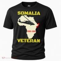 Mogadishu Somalia Veteran Operation Restore Hope War Veteran Cooling Performance Crew T-Shirt thumb 0