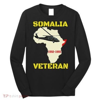 Mogadishu Somalia Veteran Operation Restore Hope War Veteran Long Sleeve Shirt