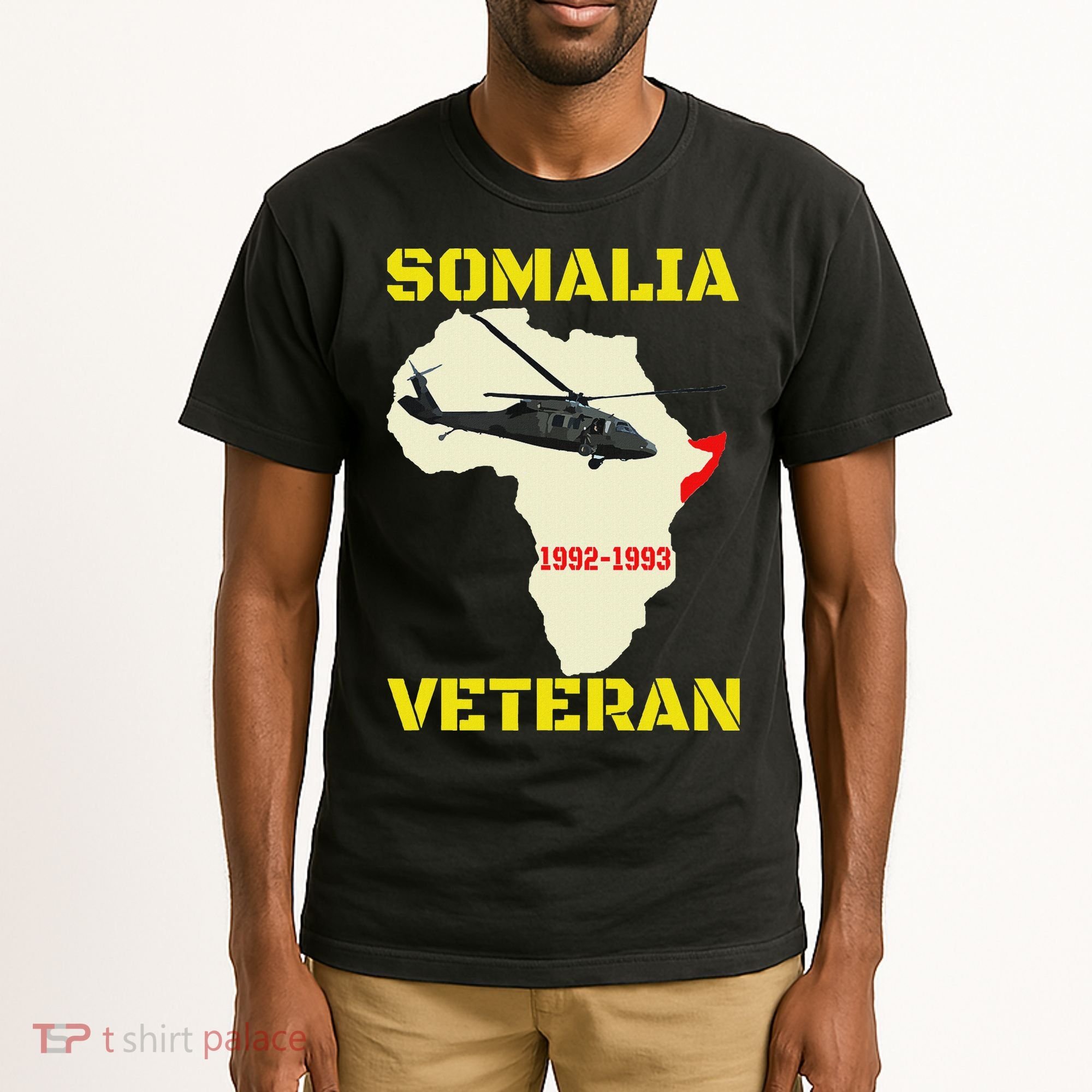 Mogadishu Somalia Veteran Operation Restore Hope War Veteran Tall T-Shirt