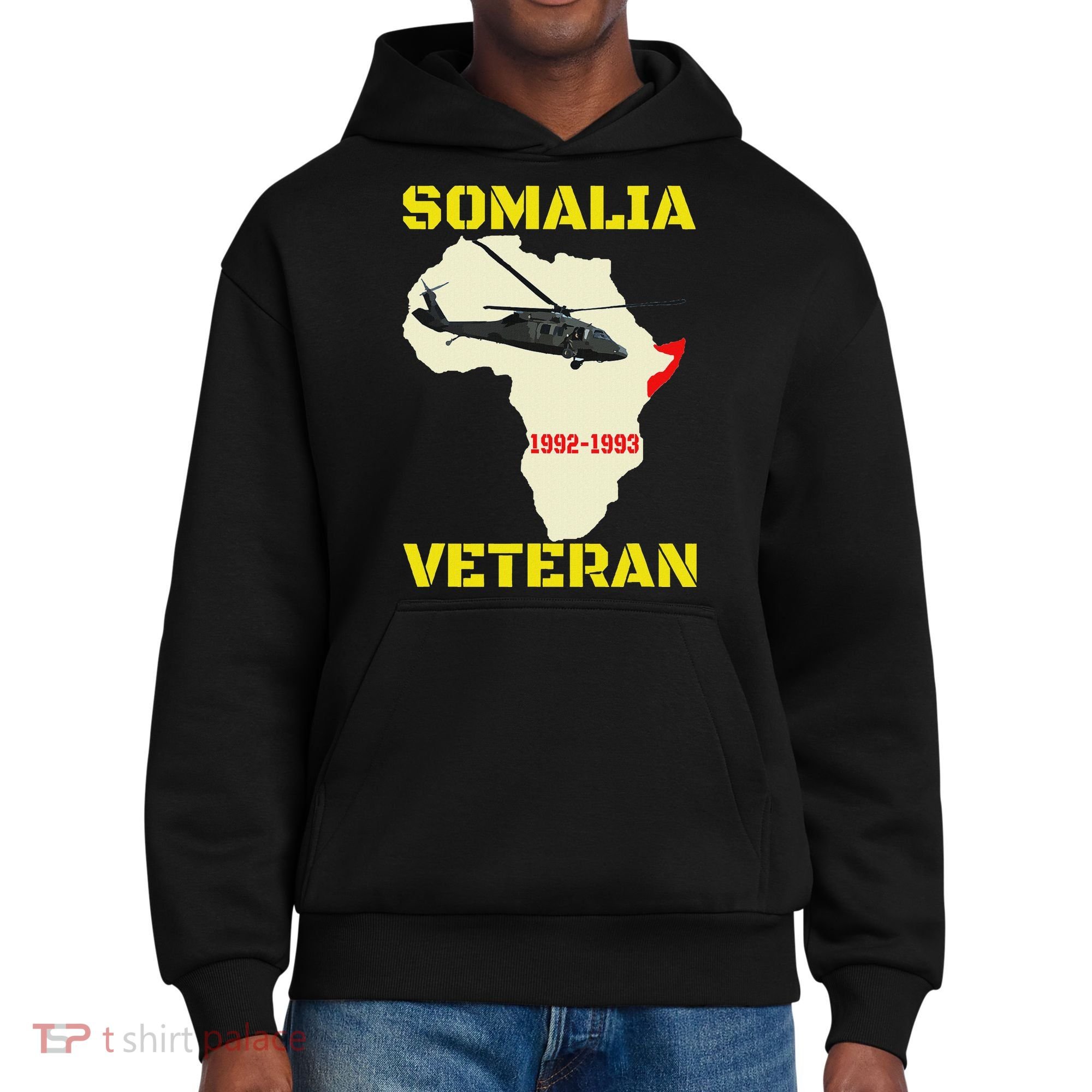 Mogadishu Somalia Veteran Operation Restore Hope War Veteran District V.I.T. Heavyweight Hoodie