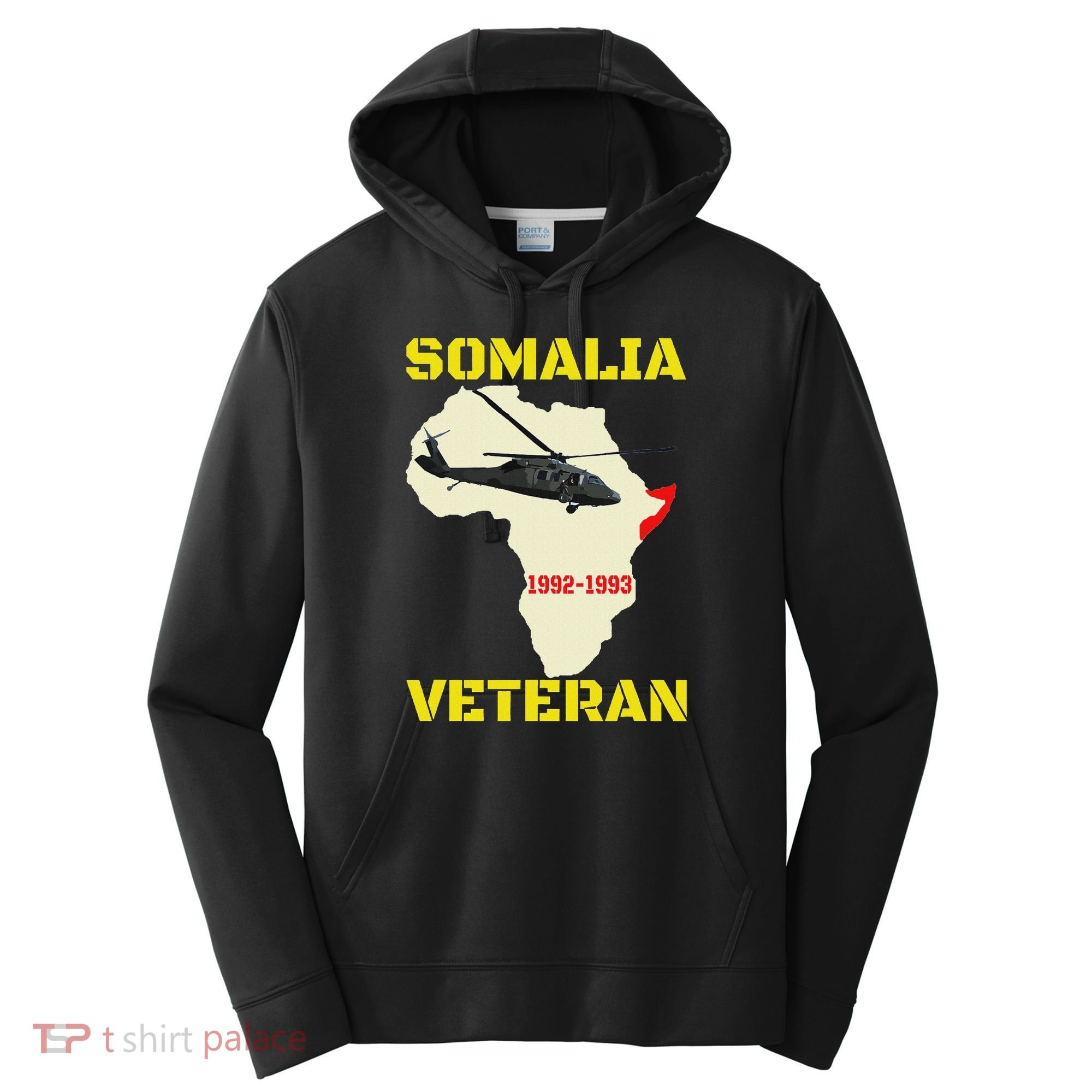 Mogadishu Somalia Veteran Operation Restore Hope War Veteran Performance Fleece Hoodie