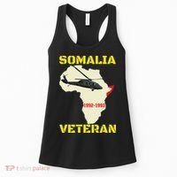 Mogadishu Somalia Veteran Operation Restore Hope War Veteran Women's Tank Top thumb 0