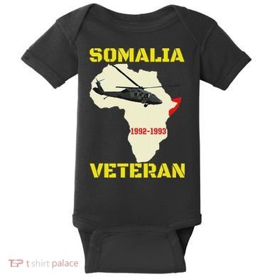 Mogadishu Somalia Veteran Operation Restore Hope War Veteran Baby Bodysuit