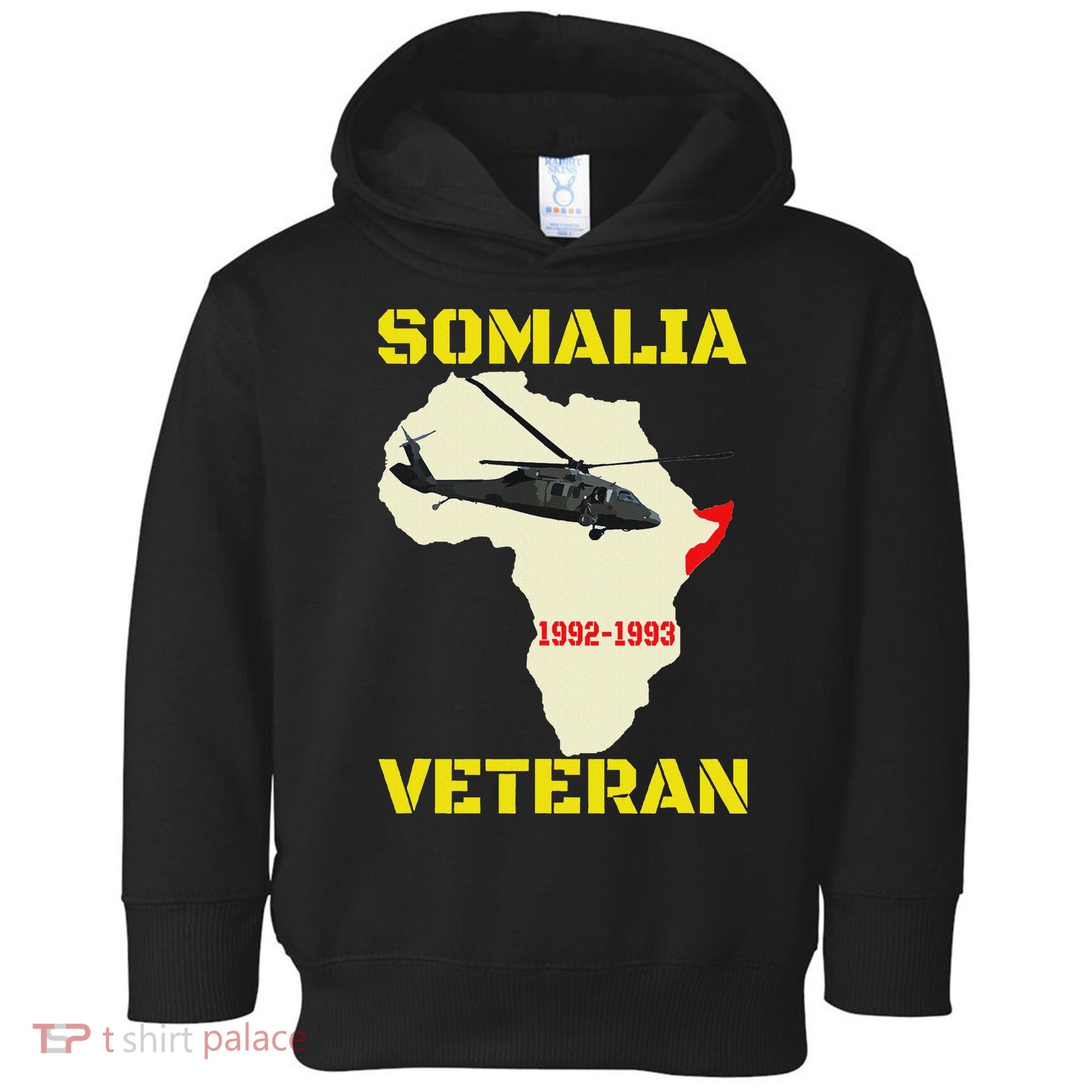 Mogadishu Somalia Veteran Operation Restore Hope War Veteran Toddler Hoodie