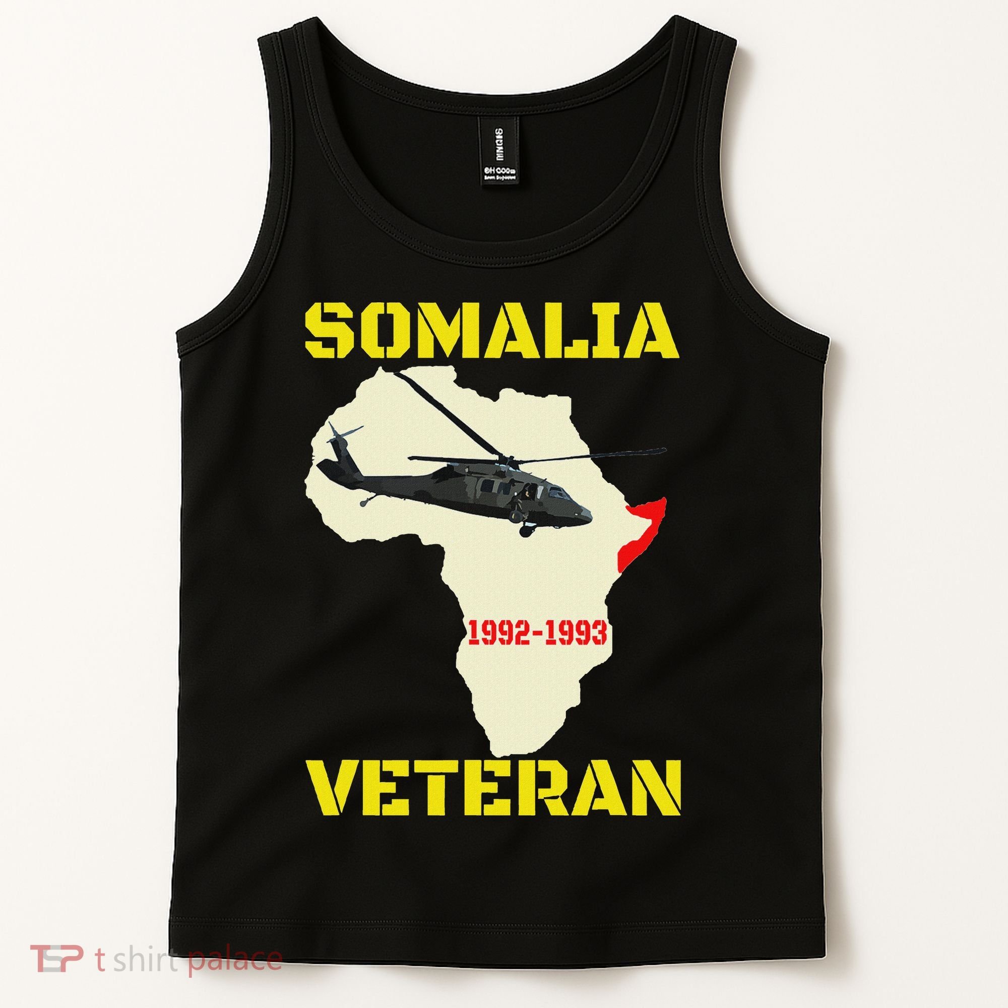 Mogadishu Somalia Veteran Operation Restore Hope War Veteran Tank Top