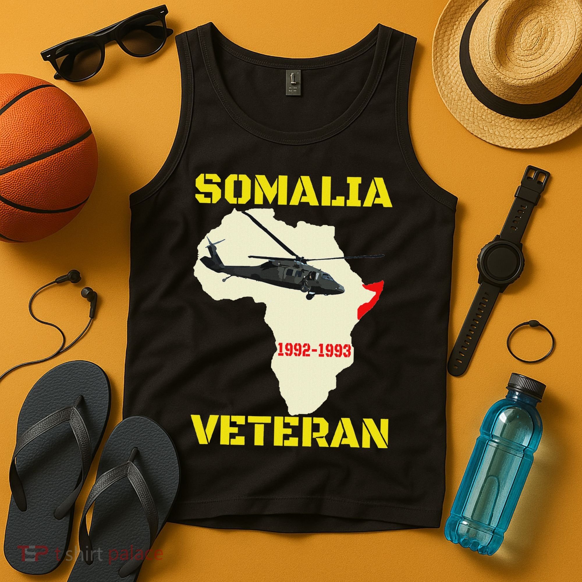 Mogadishu Somalia Veteran Operation Restore Hope War Veteran Tank Top
