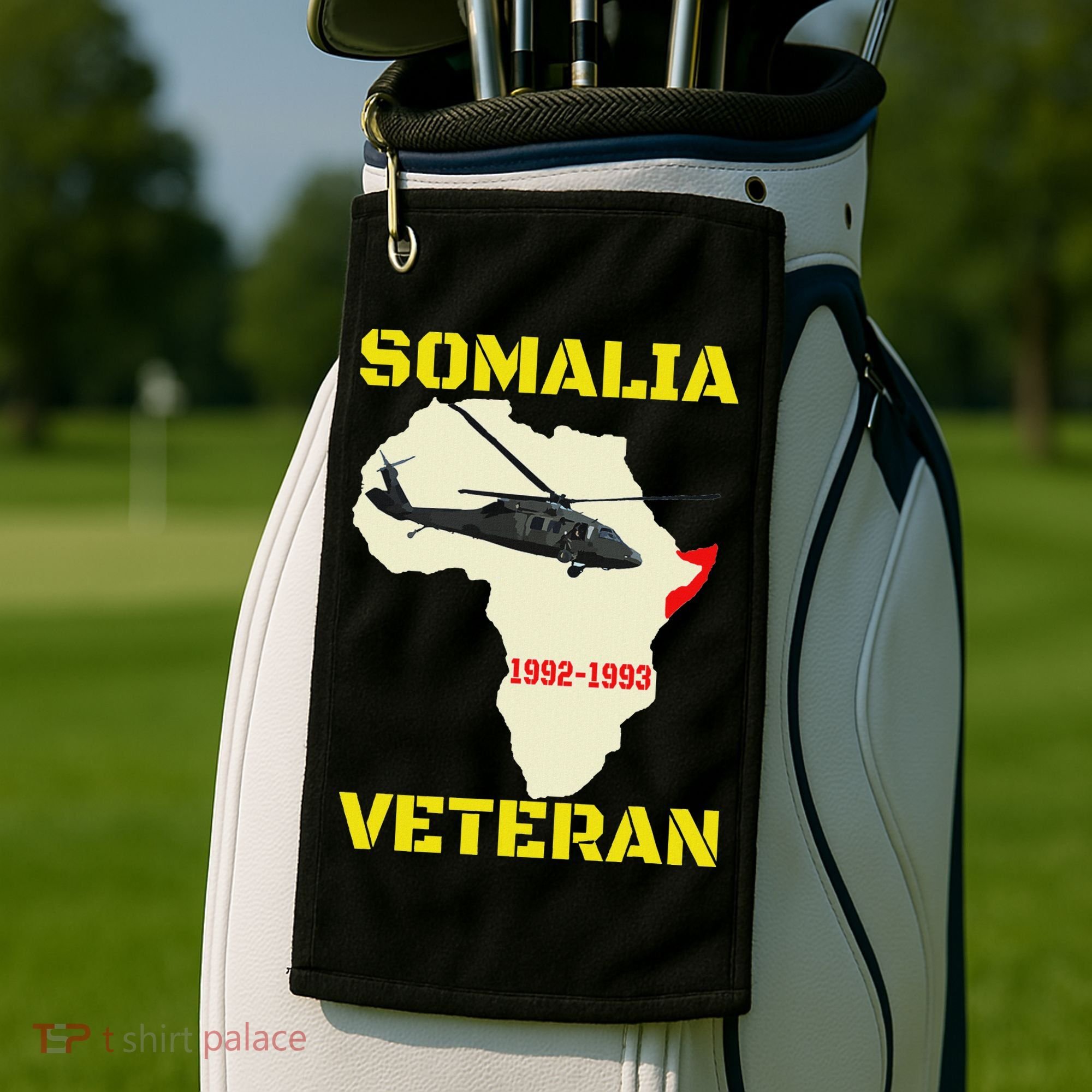 Mogadishu Somalia Veteran Operation Restore Hope War Veteran Golf Towel